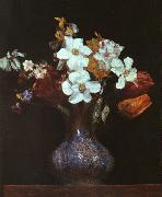 Henri Fantin-Latour Narcissus and Tulips oil painting